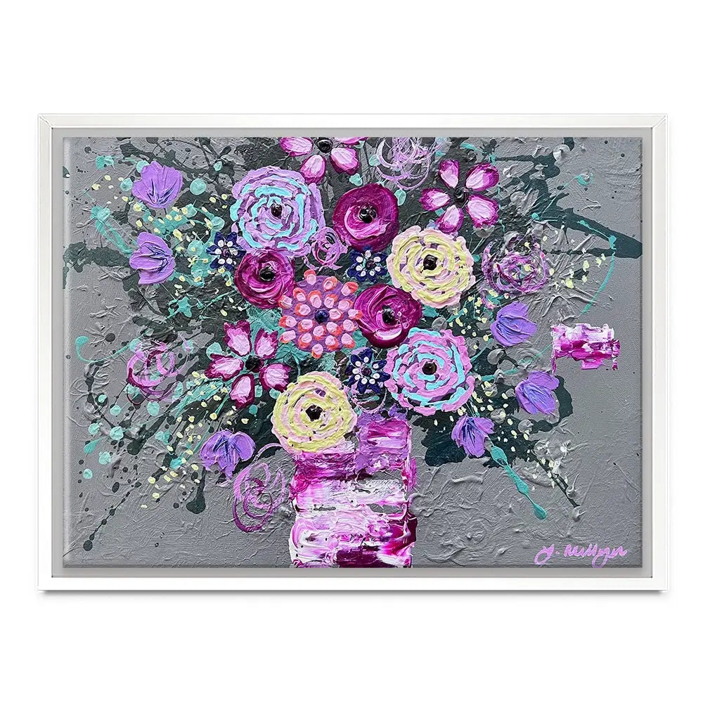 Wake Up And Smell The Roses Canvas Print Wake Up And Smell The Roses Canvas Print wall art product Jo Mulligan