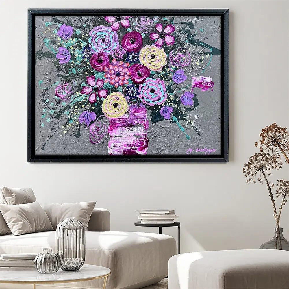 Wake Up And Smell The Roses Canvas Print Wake Up And Smell The Roses Canvas Print wall art product Jo Mulligan