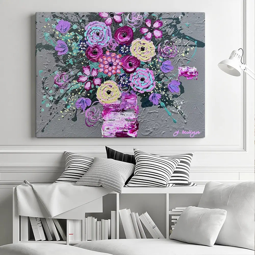 Wake Up And Smell The Roses Canvas Print Wake Up And Smell The Roses Canvas Print wall art product Jo Mulligan