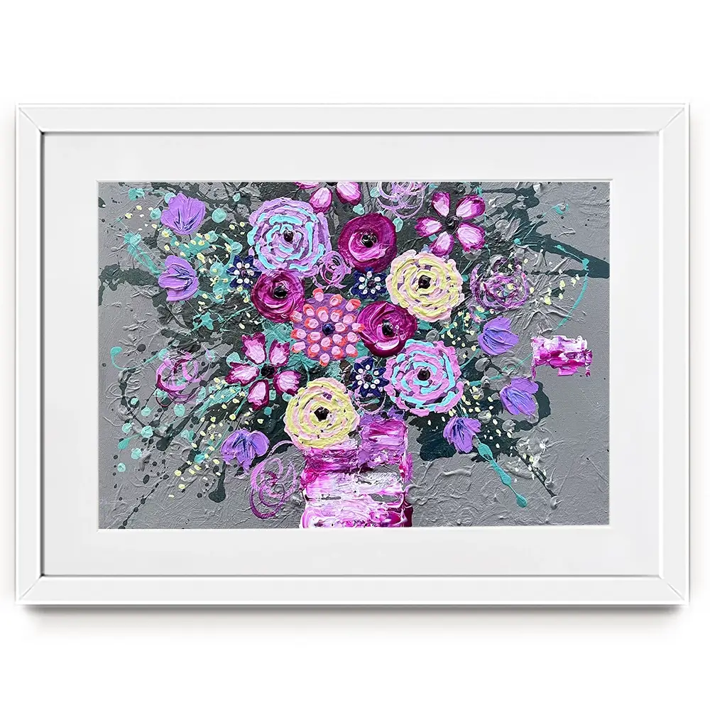 Wake Up And Smell The Roses Framed Art Print Wake Up And Smell The Roses Framed Art Print wall art product Jo Mulligan