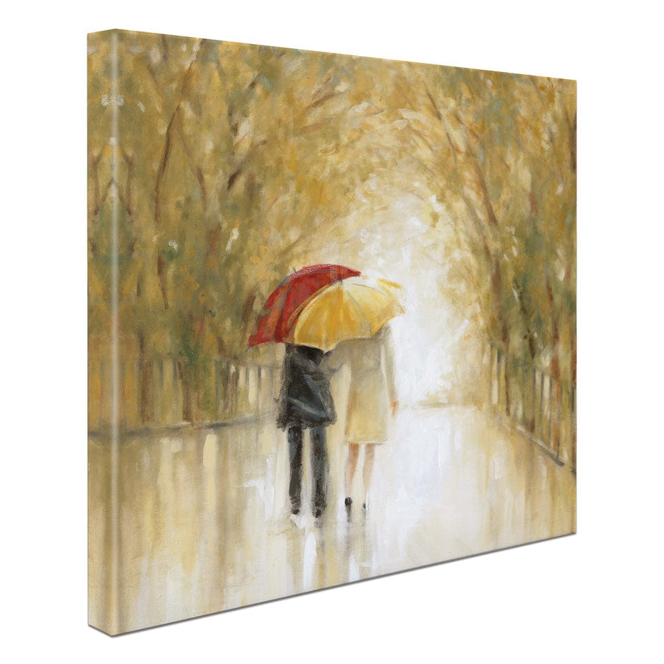 Walking In The Rain Canvas Print wall art product Carol Robinson