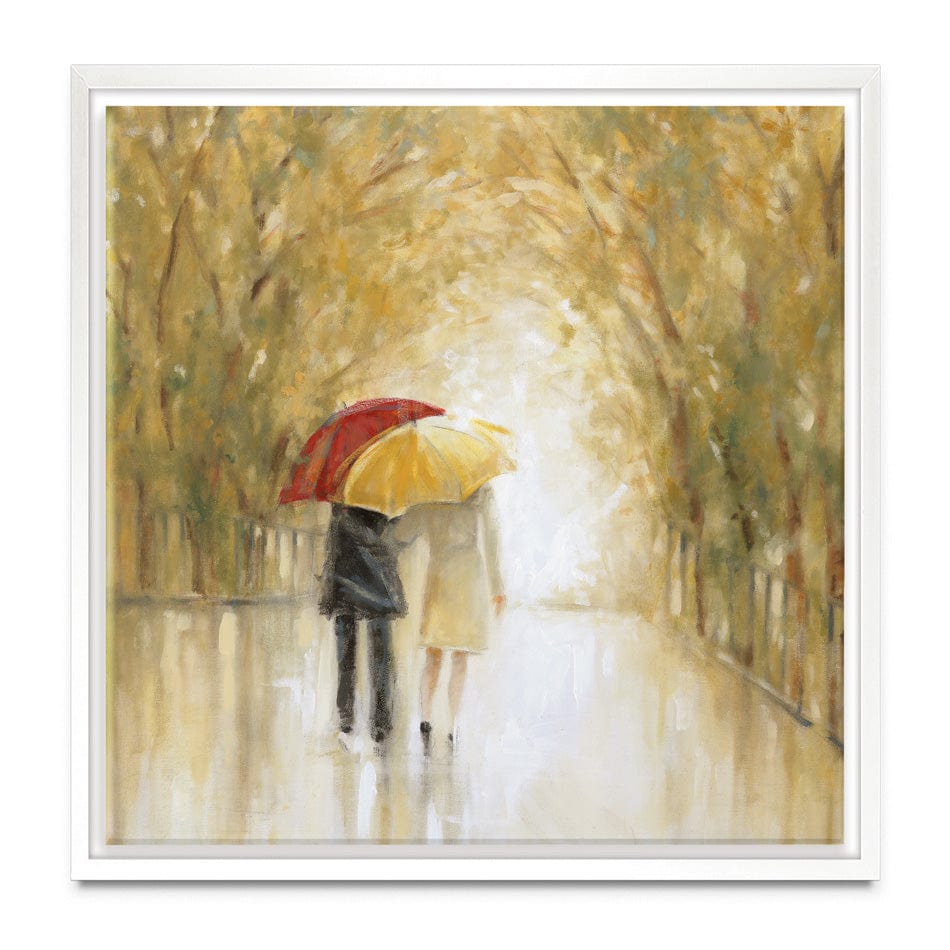 Walking In The Rain Canvas Print wall art product Carol Robinson