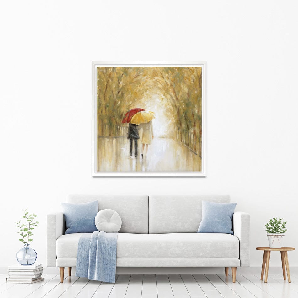 Walking In The Rain Canvas Print wall art product Carol Robinson