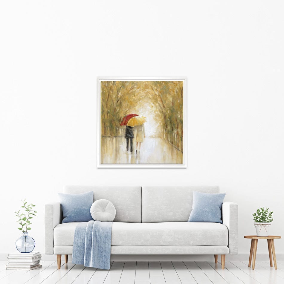 Walking In The Rain Canvas Print wall art product Carol Robinson