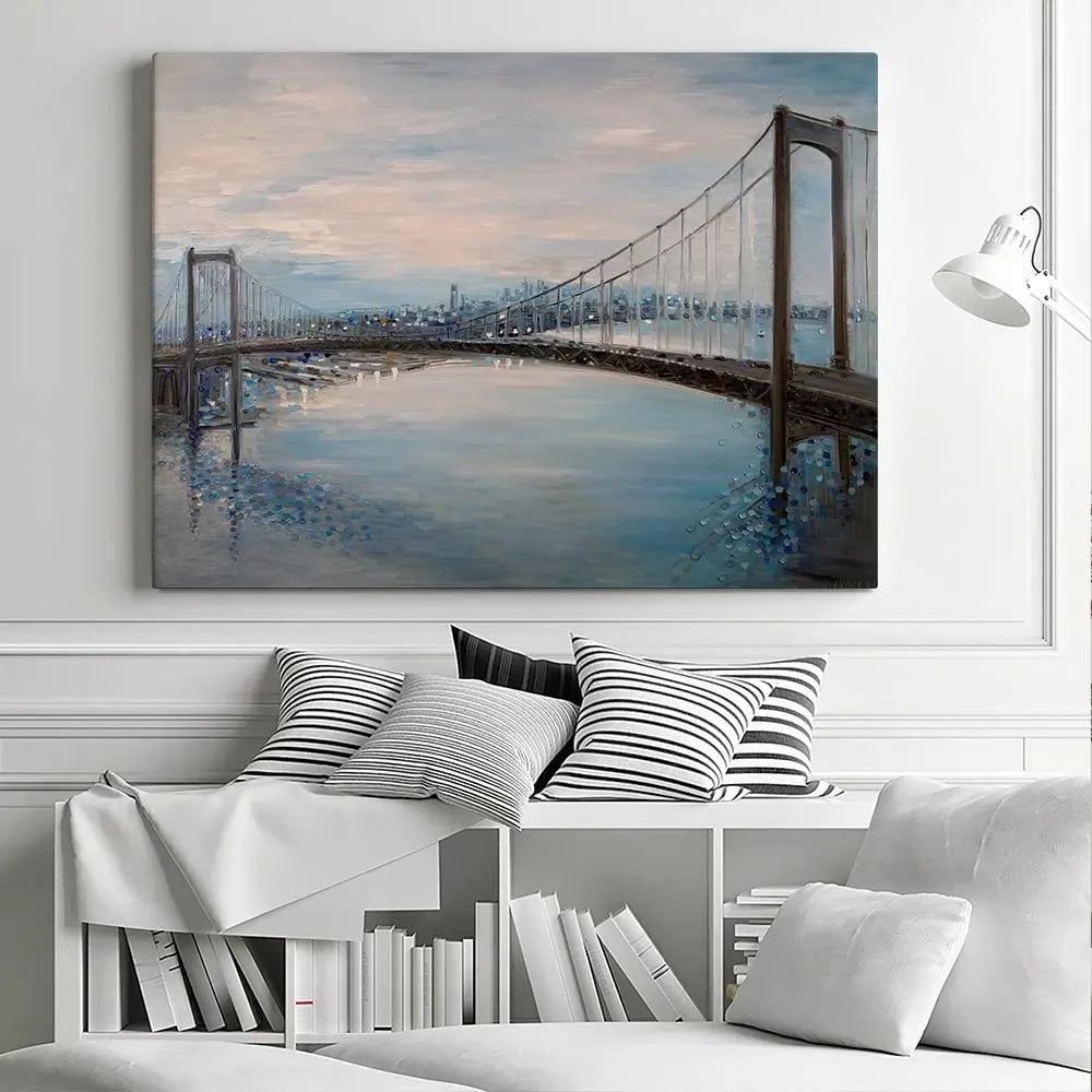 Waltwhitman Bridge Canvas Print Waltwhitman Bridge Canvas Print wall art product Ekaterina Ermilkina