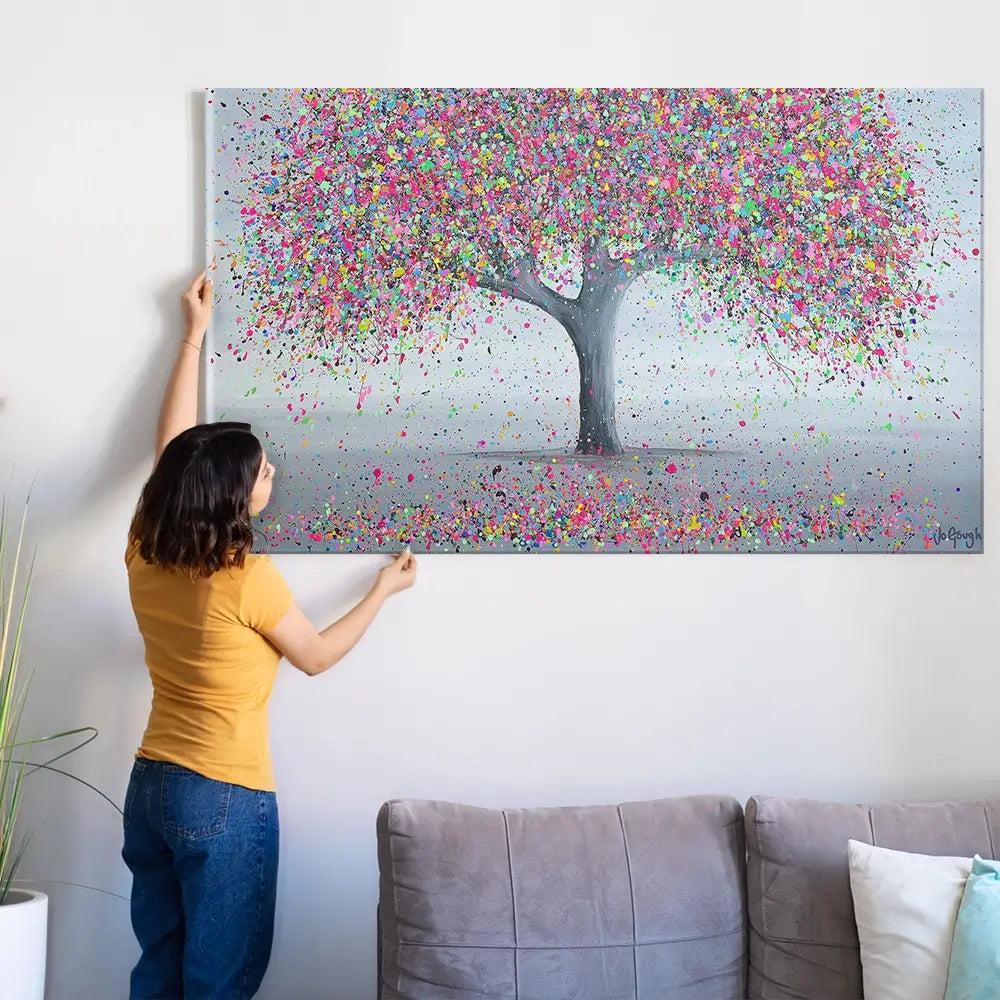Warm Love Oversized Canvas Print Warm Love Oversized Canvas Print wall art product Jo Gough