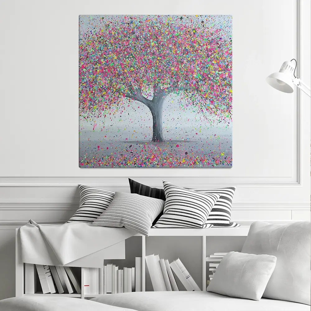 Warm Love Square Canvas Print Warm Love Square Canvas Print wall art product Art Print Shop