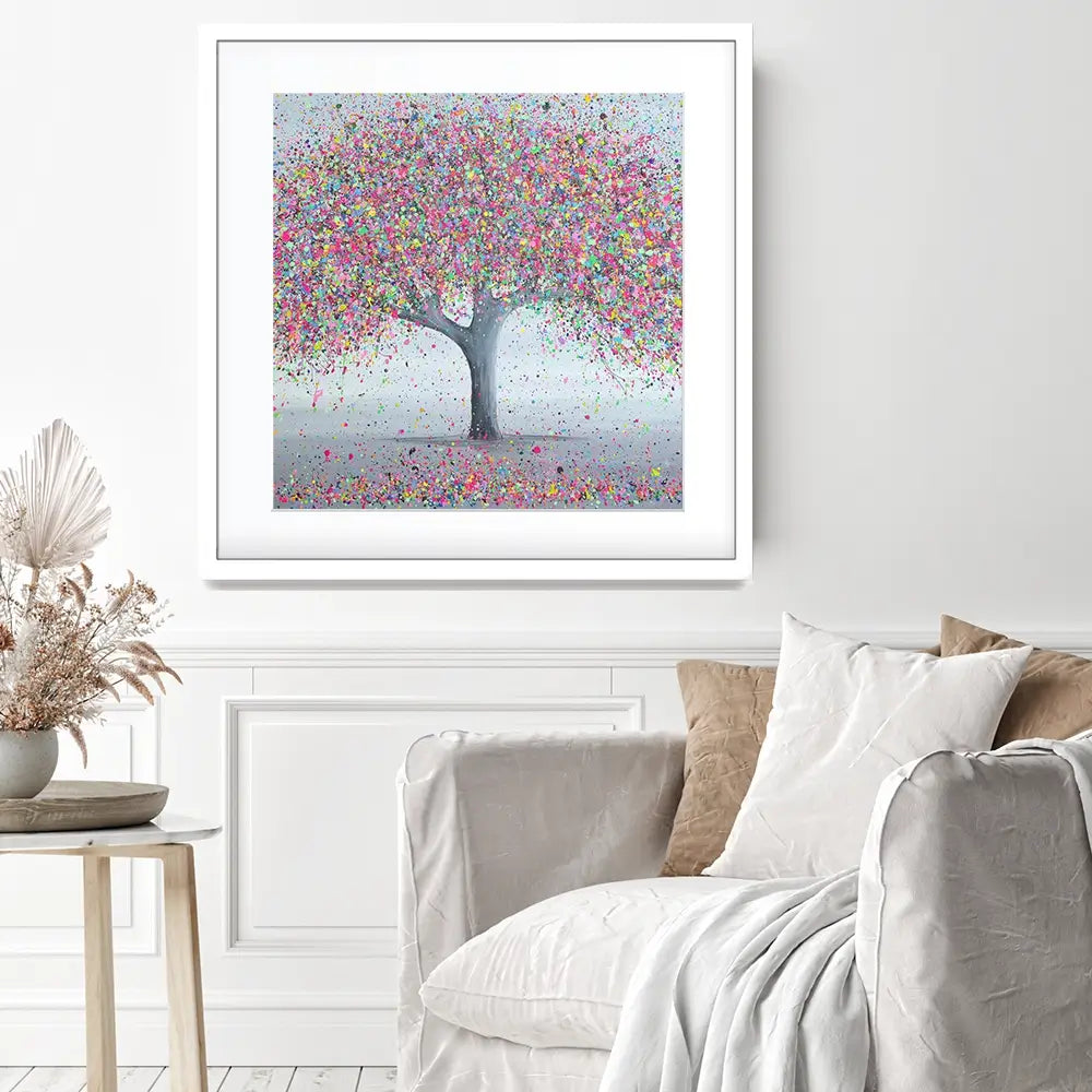 Warm Love Square Framed Art Print Warm Love Square Framed Art Print wall art product Art Print Shop