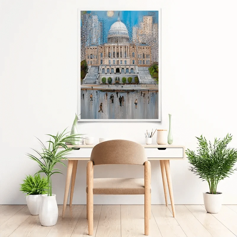 Washington DC Art Print Washington DC Art Print wall art product Ekaterina Ermilkina