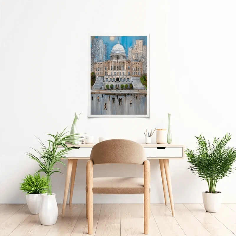 Washington DC Art Print Washington DC Art Print wall art product Ekaterina Ermilkina