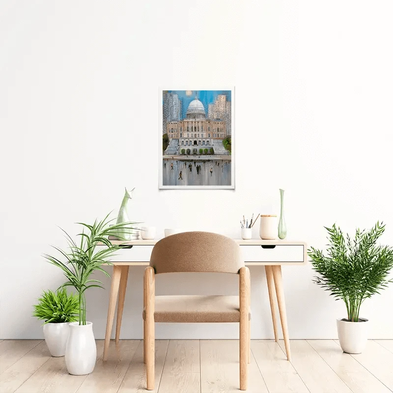 Washington DC Art Print Washington DC Art Print wall art product Ekaterina Ermilkina