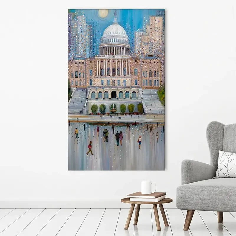Washington DC Canvas Print Washington DC Canvas Print wall art product Ekaterina Ermilkina