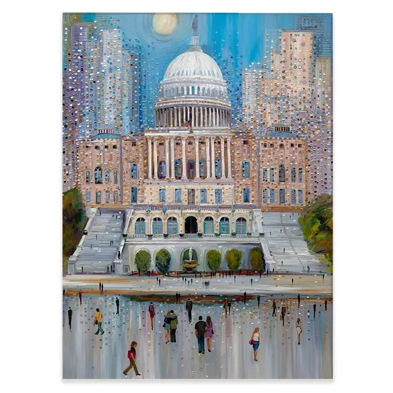 Washington DC Canvas Print Washington DC Canvas Print wall art product Ekaterina Ermilkina