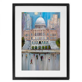 Washington DC Framed Art Print Washington DC Framed Art Print wall art product Ekaterina Ermilkina