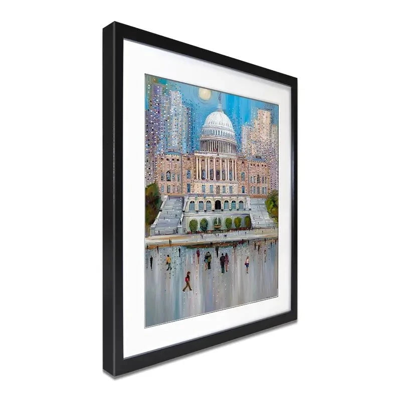 Washington DC Framed Art Print Washington DC Framed Art Print wall art product Ekaterina Ermilkina