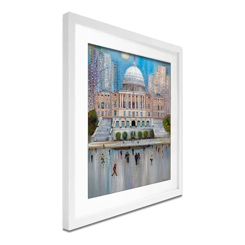 Washington DC Framed Art Print Washington DC Framed Art Print wall art product Ekaterina Ermilkina