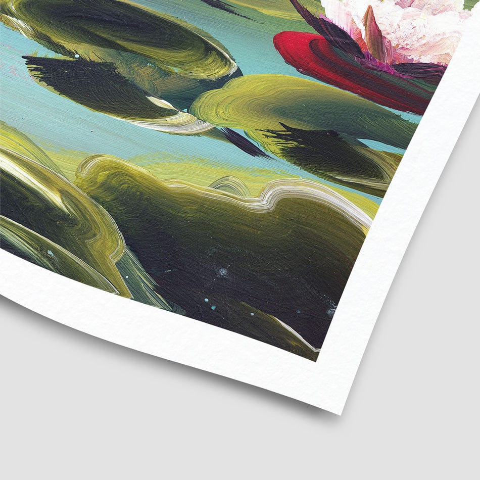Water Lily Pond Art Print wall art product / Shutterstock