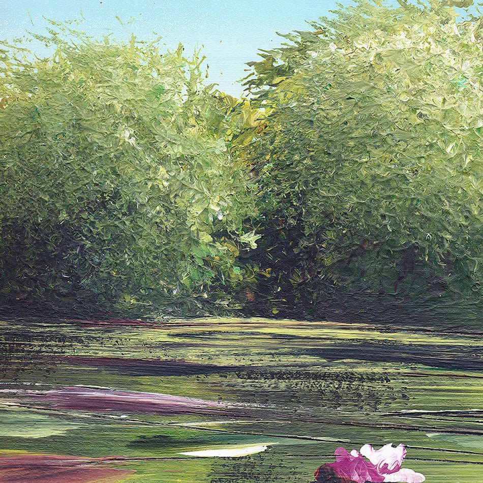 Water Lily Pond Art Print wall art product / Shutterstock