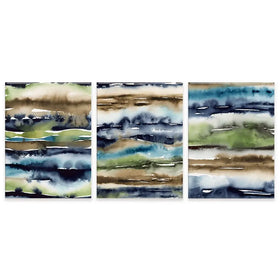 Watercolour Blur Trio Canvas Print Watercolour Blur Trio Canvas Print wall art product Lisa Nohren - Independent