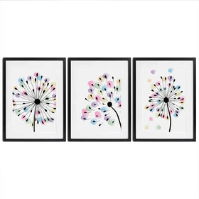 Watercolour Dandelion Seeds Framed Art Print Trio Watercolour Dandelion Seeds Framed Art Print Trio wall art product TWINS DESIGN STUDIO / Shutterstock