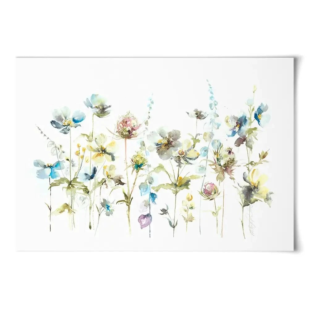Watercolour Flower Stems Art Print Watercolour Flower Stems Art Print wall art product Nicola Jane Rowles