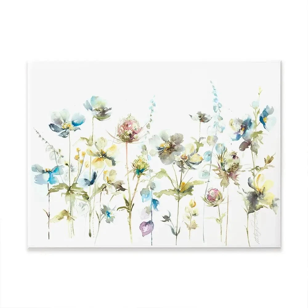 Watercolour Flower Stems Canvas Print Watercolour Flower Stems Canvas Print wall art product Nicola Jane Rowles
