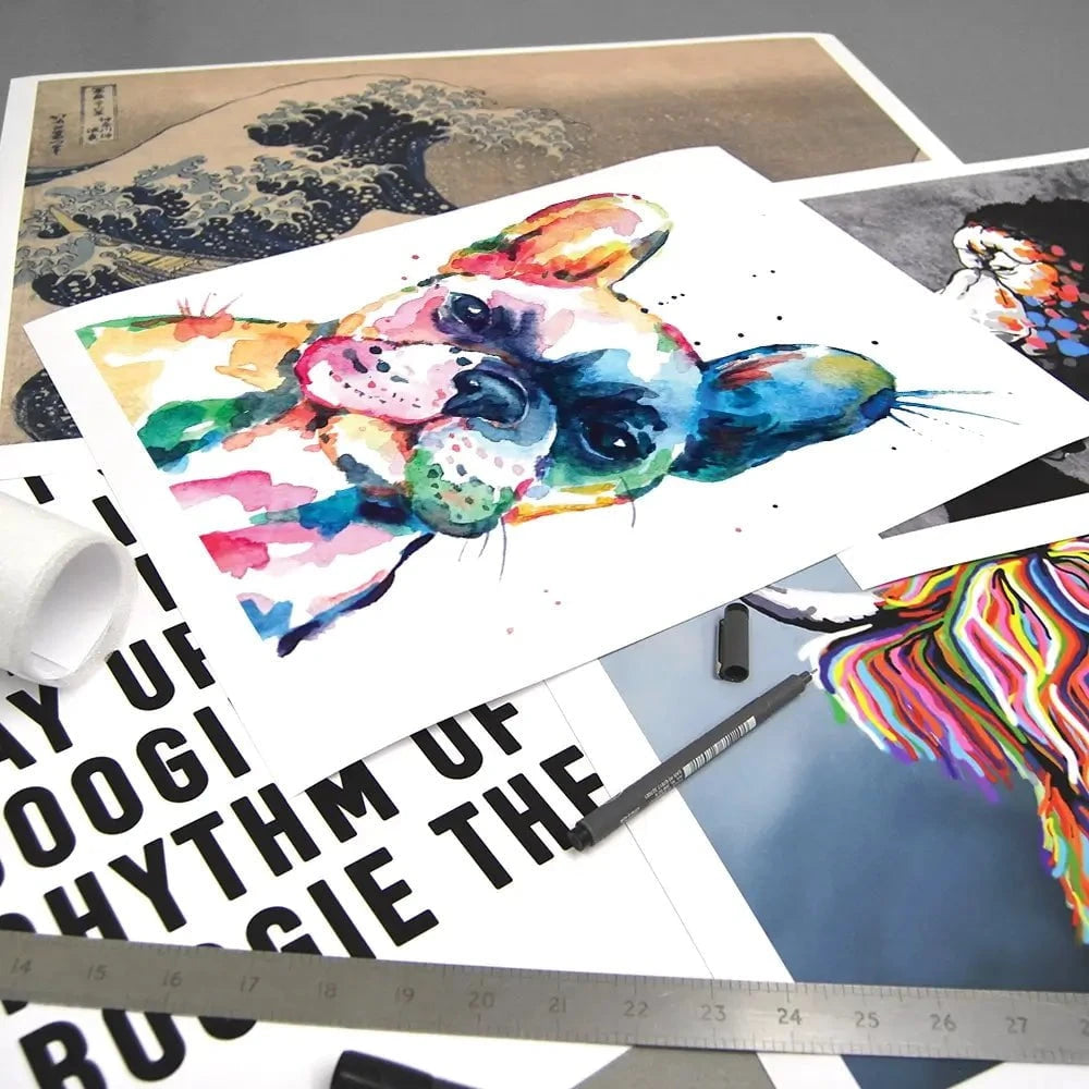 Watercolour Frenchie Art Print Watercolour Frenchie Art Print wall art product Yuli_ya / Shutterstock