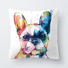 Watercolour Frenchie Cushion Watercolour Frenchie Cushion wall art product Art Print Shop