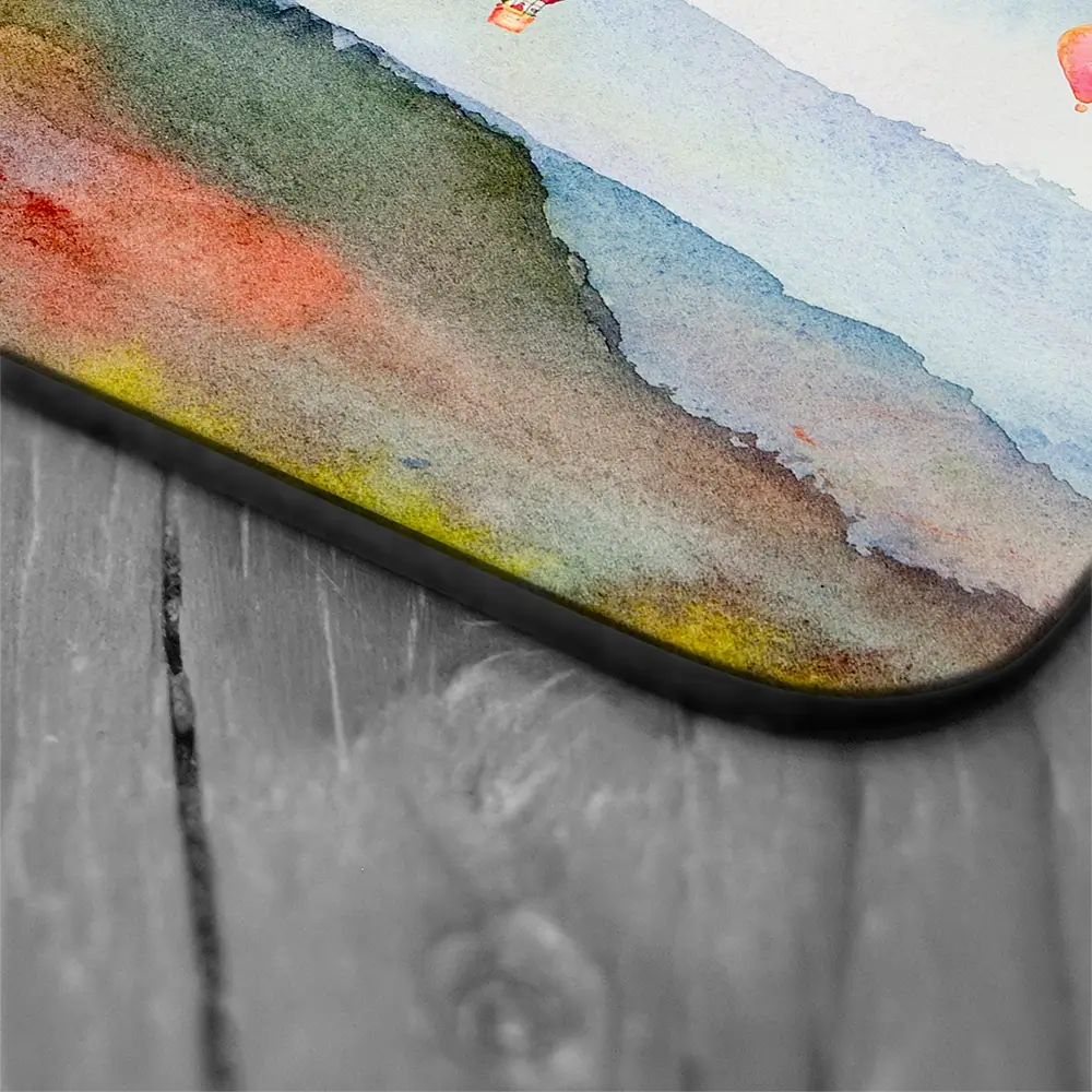 Watercolour Hot Air Balloons Coaster Set Watercolour Hot Air Balloons Coaster Set wall art product Painterstock / Shutterstock