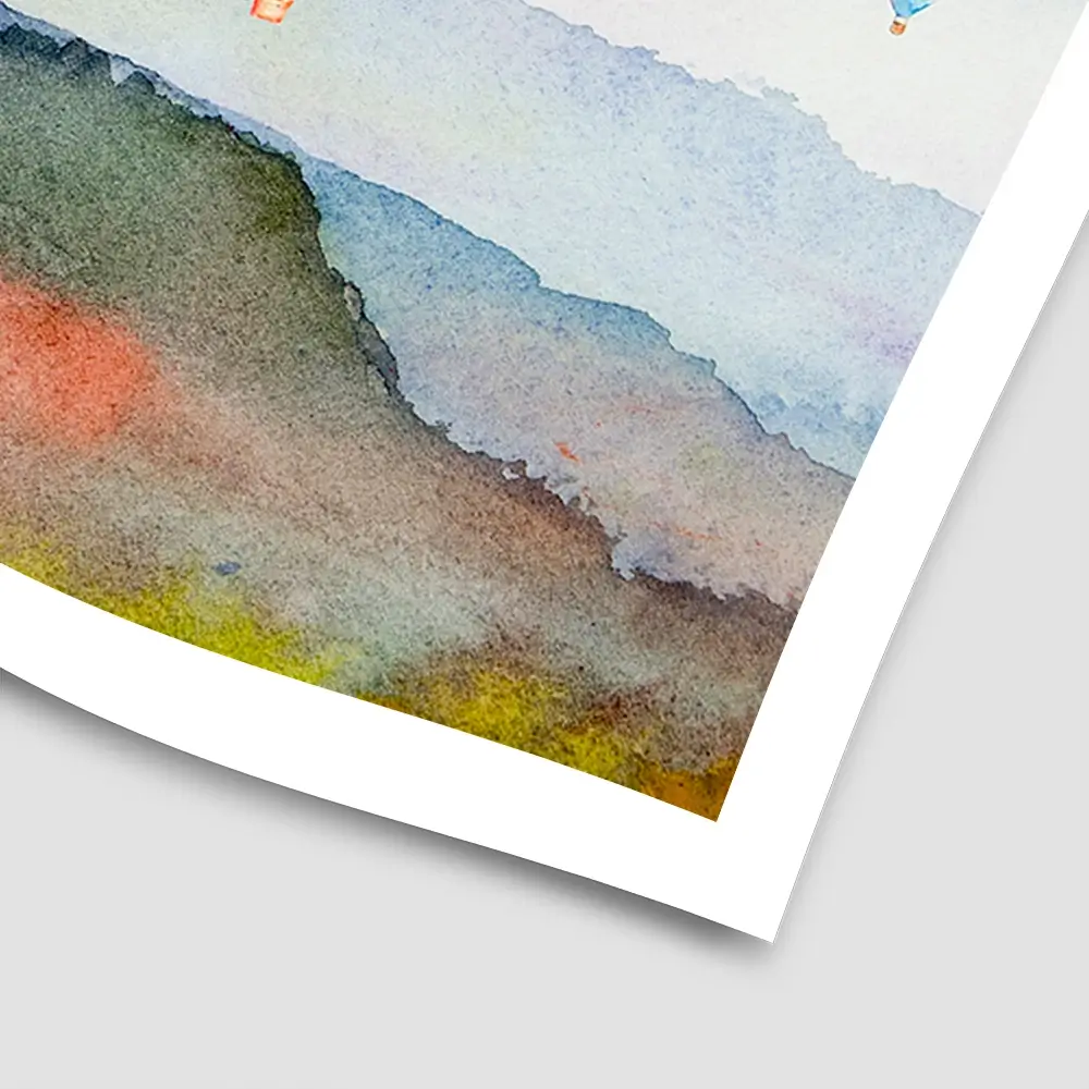 Watercolour Hot Air Balloons Square Art Print Watercolour Hot Air Balloons Square Art Print wall art product Painterstock / Shutterstock