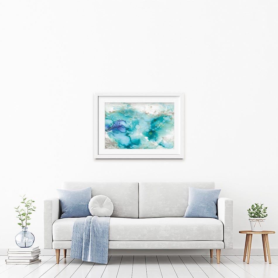 Watercolour In Blue Framed Art Print Watercolour In Blue Framed Art Print wall art product Carol Robinson