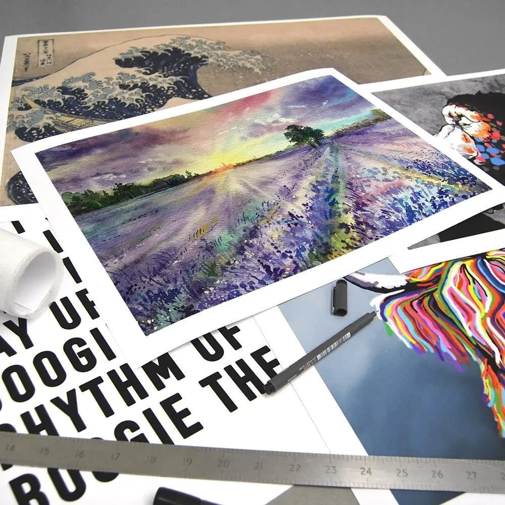 Watercolour Lavender Field Art Print Watercolour Lavender Field Art Print wall art product EL_Art / Shutterstock