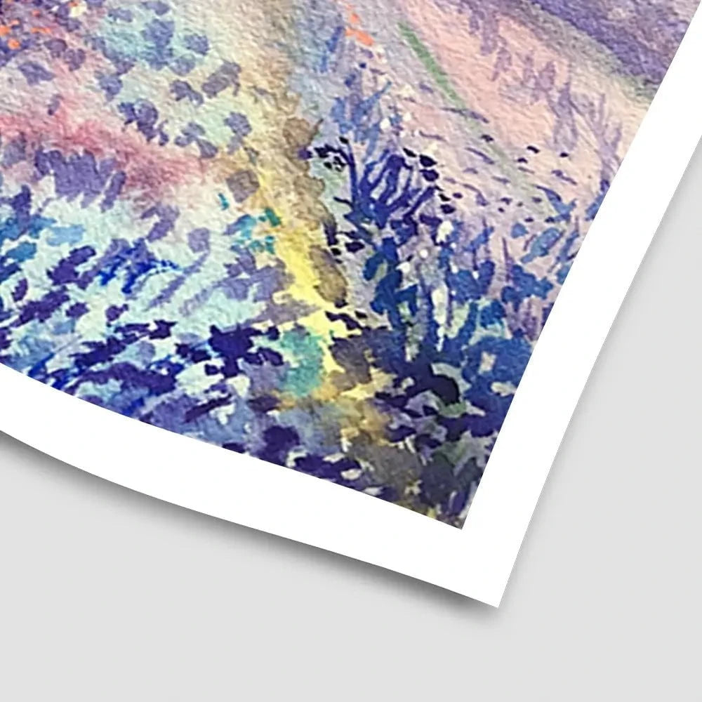 Watercolour Lavender Field Art Print Watercolour Lavender Field Art Print wall art product EL_Art / Shutterstock