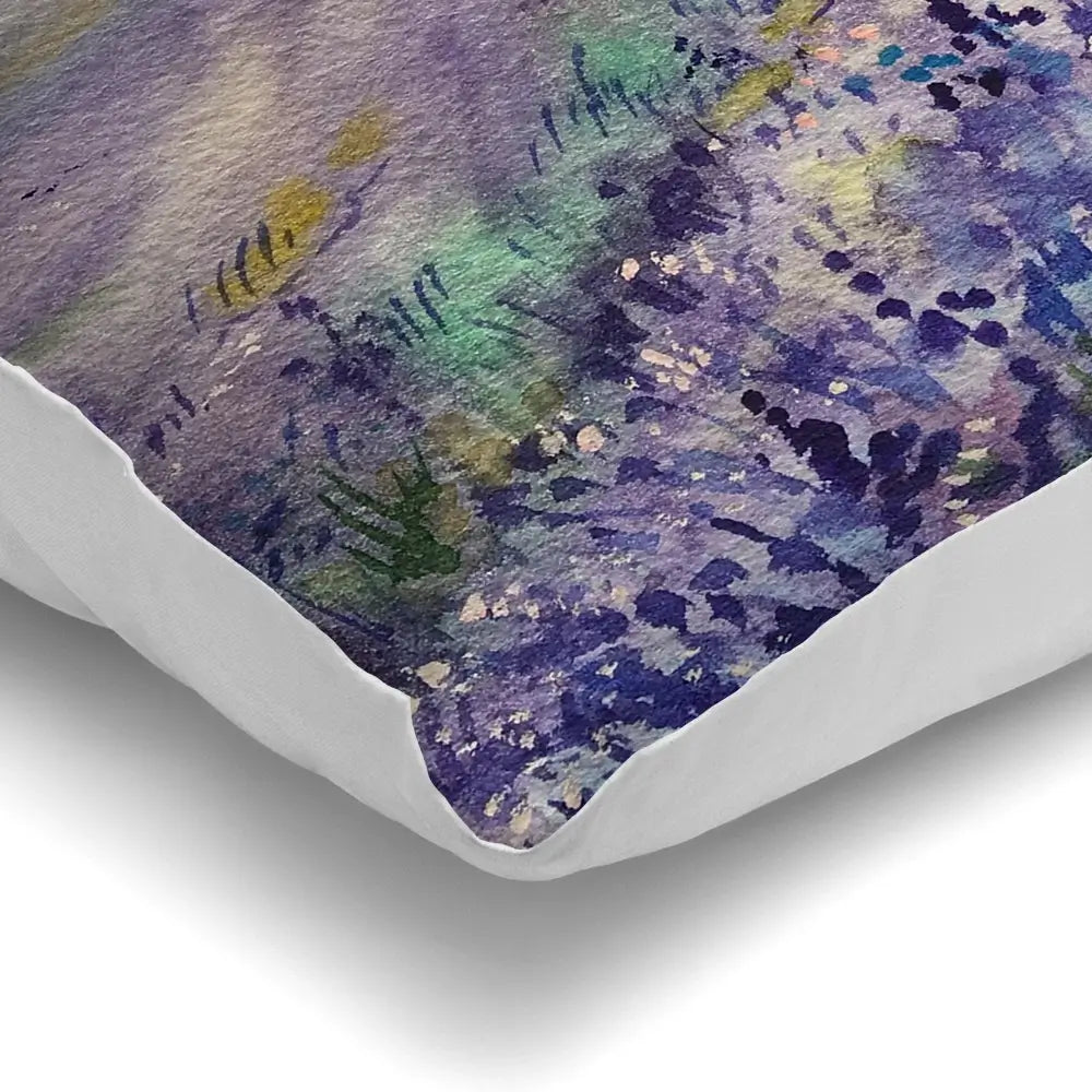 Watercolour Lavender Field Cushion Watercolour Lavender Field Cushion wall art product EL_Art / Shutterstock