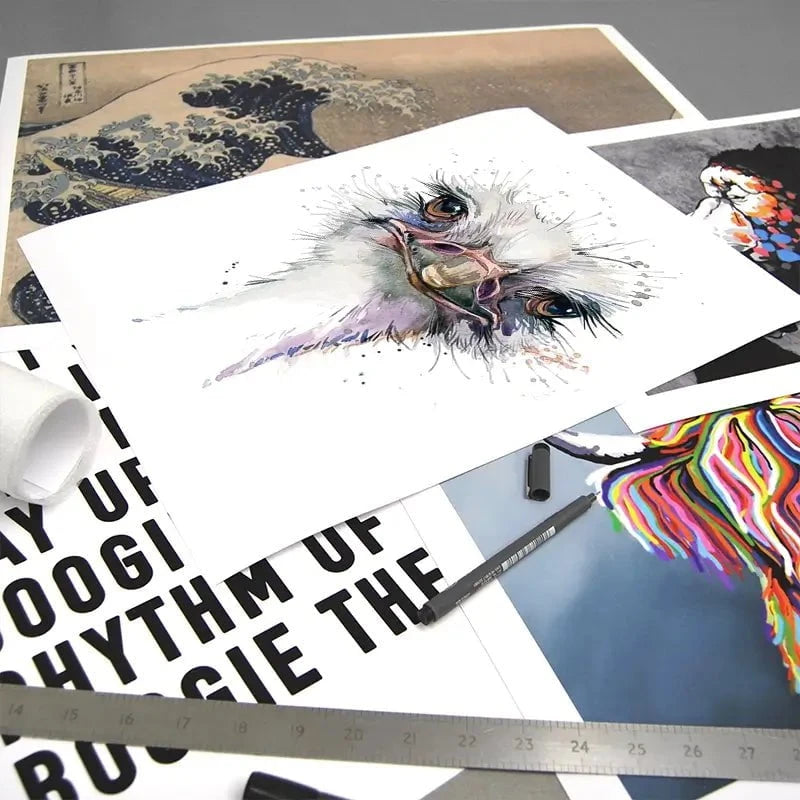 Watercolour Ostrich Art Print Watercolour Ostrich Art Print wall art product Faenkova Elena / Shutterstock