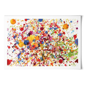 Watercolour Paint Splash Art Print Watercolour Paint Splash Art Print wall art product prapass / Shutterstock