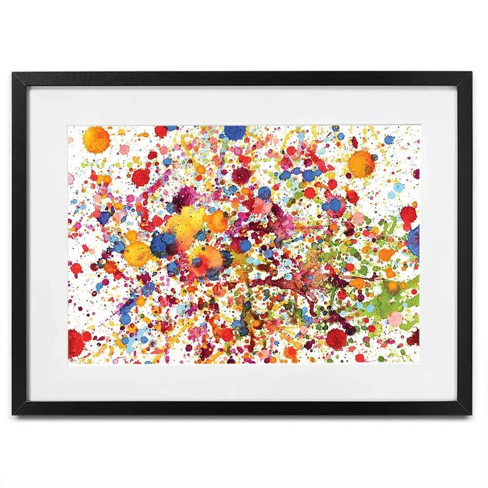 Watercolour Paint Splash Framed Art Print Watercolour Paint Splash Framed Art Print wall art product prapass / Shutterstock