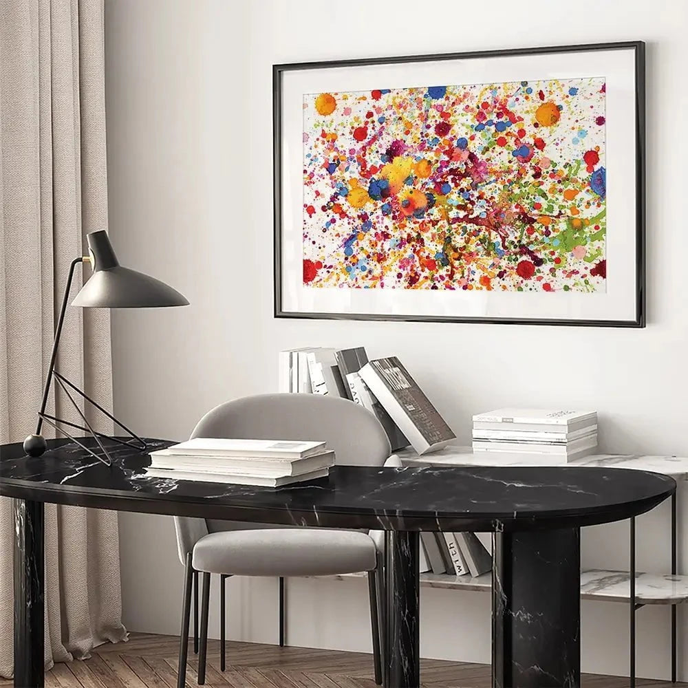 Watercolour Paint Splash Framed Art Print Watercolour Paint Splash Framed Art Print wall art product prapass / Shutterstock