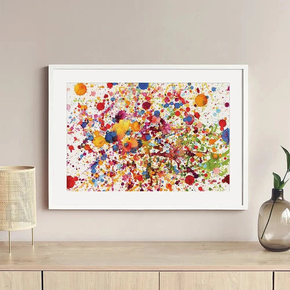 Watercolour Paint Splash Framed Art Print Watercolour Paint Splash Framed Art Print wall art product prapass / Shutterstock