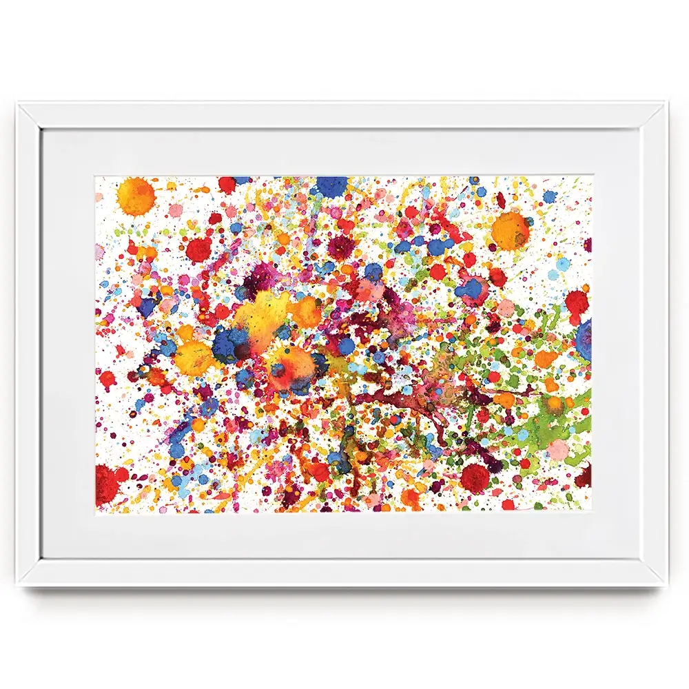 Watercolour Paint Splash Framed Art Print Watercolour Paint Splash Framed Art Print wall art product prapass / Shutterstock