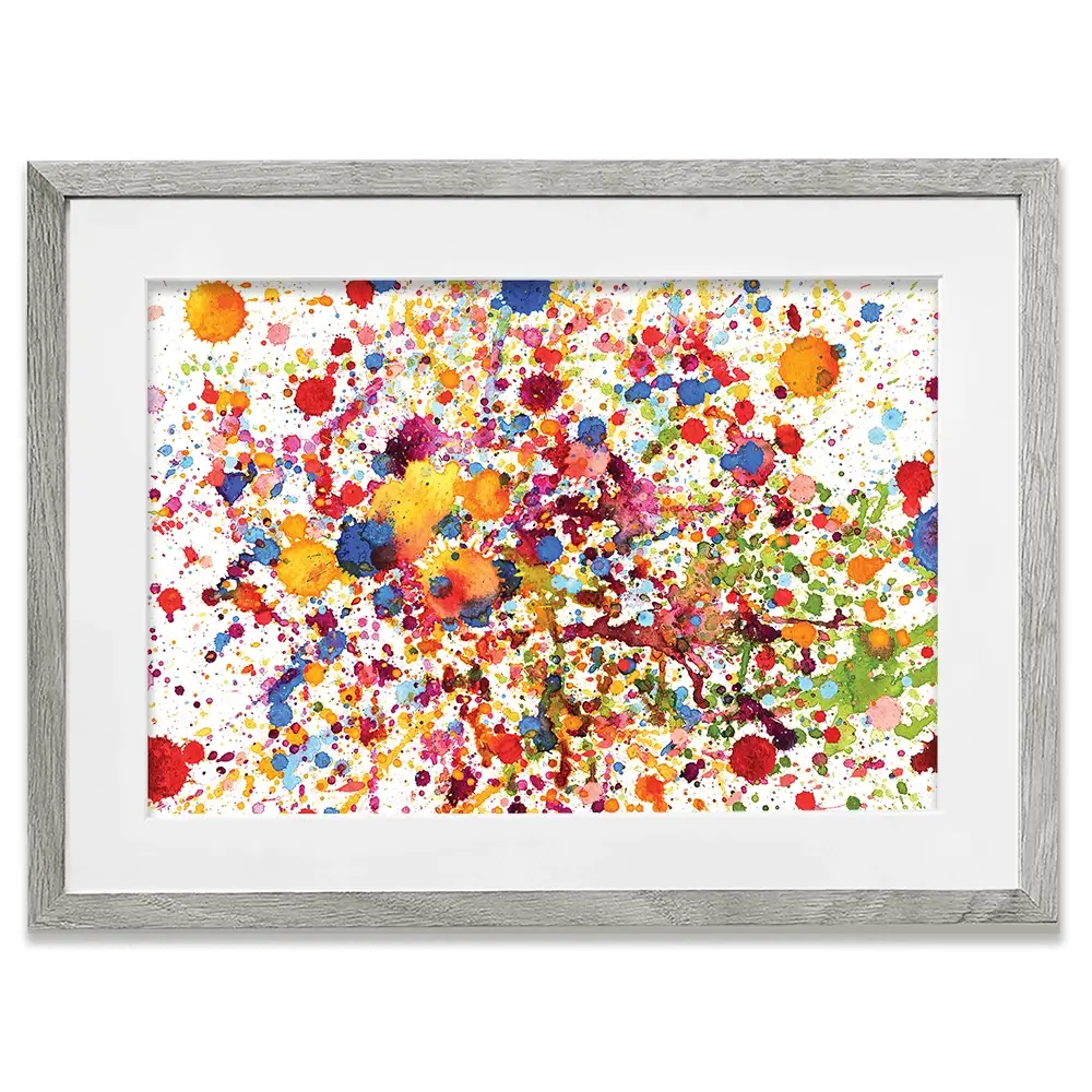 Watercolour Paint Splash Framed Art Print Watercolour Paint Splash Framed Art Print wall art product prapass / Shutterstock