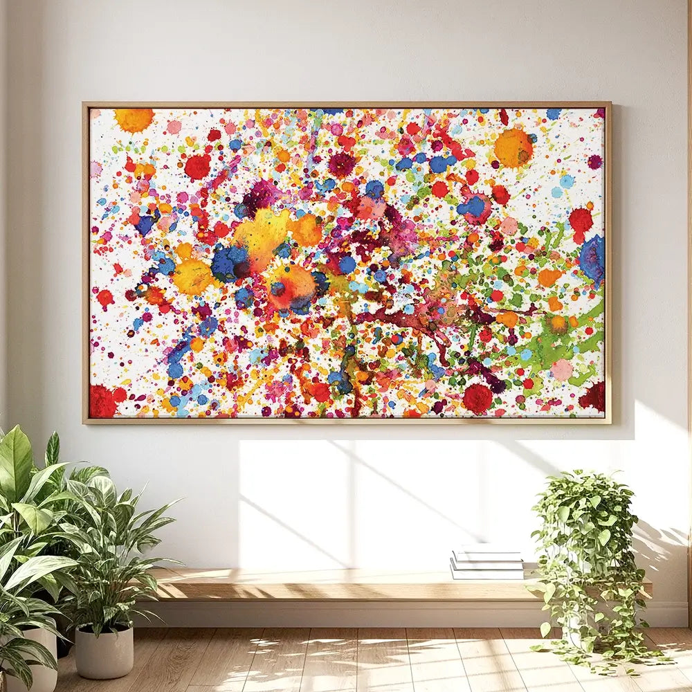 Watercolour Paint Splash Oversized Canvas Print Watercolour Paint Splash Oversized Canvas Print wall art product Art Print Shop