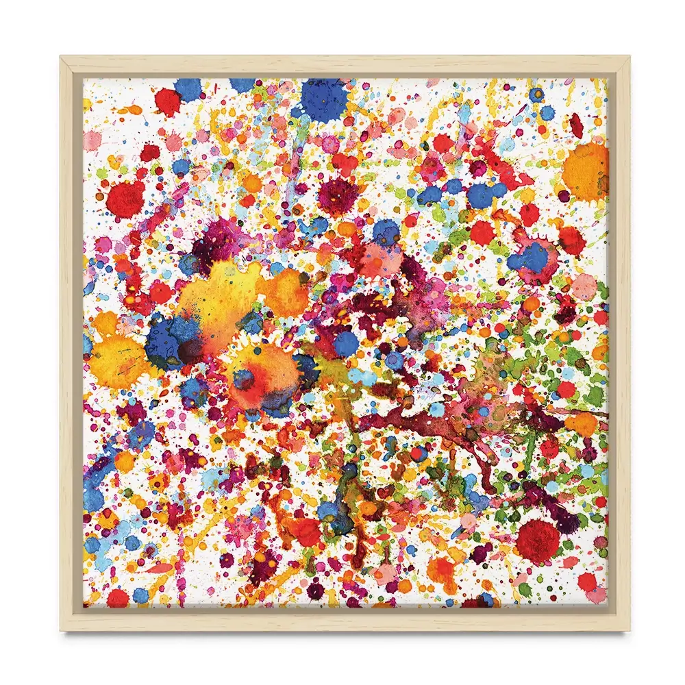 Watercolour Paint Splash Square Canvas Print Watercolour Paint Splash Square Canvas Print wall art product prapass / Shutterstock