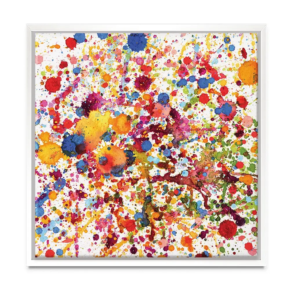 Watercolour Paint Splash Square Canvas Print Watercolour Paint Splash Square Canvas Print wall art product prapass / Shutterstock