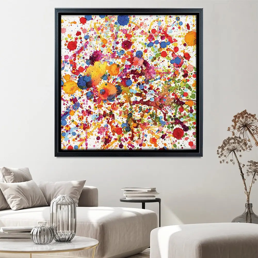 Watercolour Paint Splash Square Canvas Print Watercolour Paint Splash Square Canvas Print wall art product prapass / Shutterstock