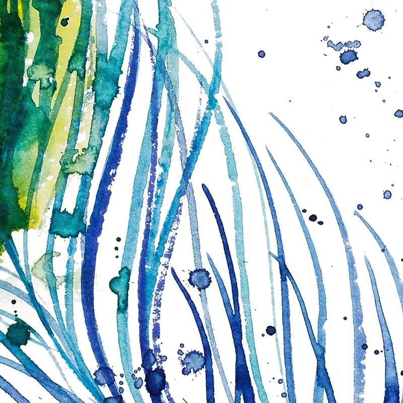 Watercolour Peacock Feather Canvas Print Watercolour Peacock Feather Canvas Print wall art product Barbarris / Shutterstock