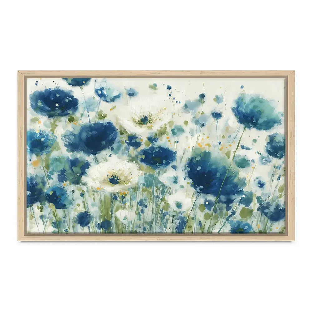 Watercolour Poppies On Ivory Canvas Print Watercolour Poppies On Ivory Canvas Print wall art product Chromatic Storm Studio
