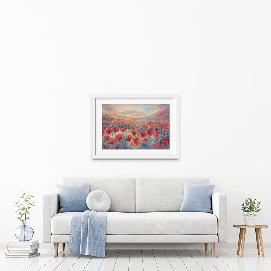 Watercolour Poppy Field Framed Art Print wall art product Egle Lipeikaite / Shutterstock