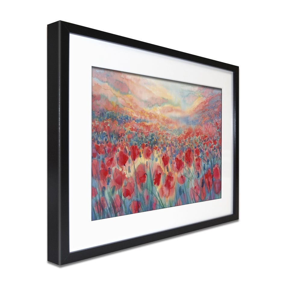 Watercolour Poppy Field Framed Art Print wall art product Egle Lipeikaite / Shutterstock
