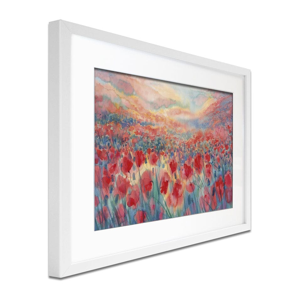 Watercolour Poppy Field Framed Art Print wall art product Egle Lipeikaite / Shutterstock